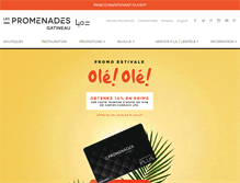 Tablet Screenshot of lespromenades.com